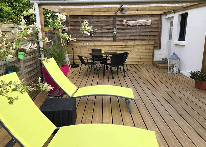 Maison de charme 3 étoiles avec jardin clos terrasse PERROS-GUIREC - ref 869
